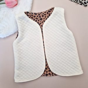 Gilet matelasé Ecru