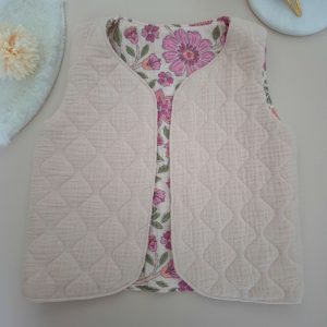 Gilet matelasé Rose