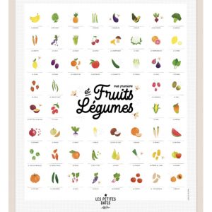 Affiche Mes premiers fruits et légumes.