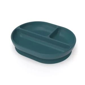 Assiette compartimentée en silicone – Blue Abyss.