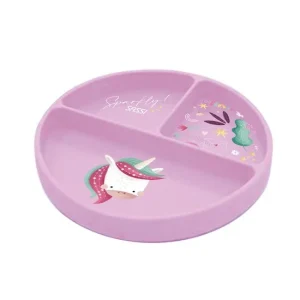Assiette silicone Sparkly la licorne.