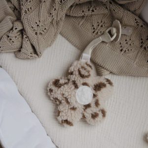 Attache tétine Marguerite Léopard.