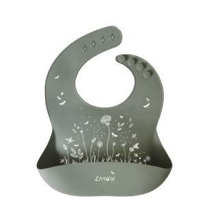 Bavoir « au jardin sauge ».