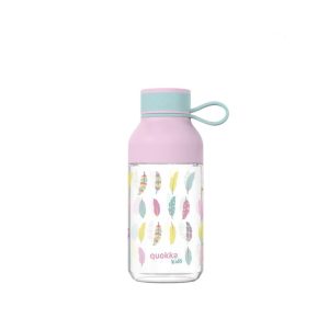 BOUTEILLE QUOKKA KIDS TRITAN AVEC PLUMES 430 ML.