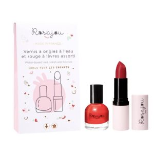 Coffret duo madame vegan, rouge à lèvres et vernis à ongles. Rosajou