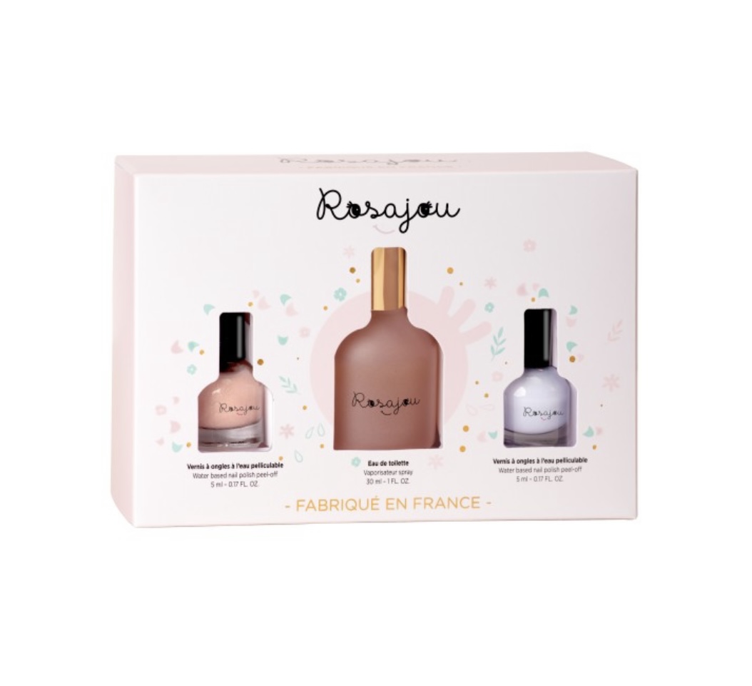 Eau de toilette & 2 vernis. Rosajou