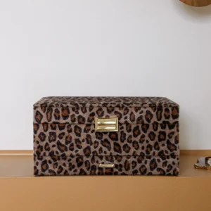 Boîte à bijoux Denise en léopard.