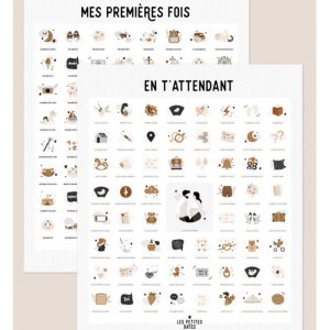 Affiches Pack Duo « EN T&rsquo;ATTENDANT » + « MES PREMIÈRES FOIS ».
