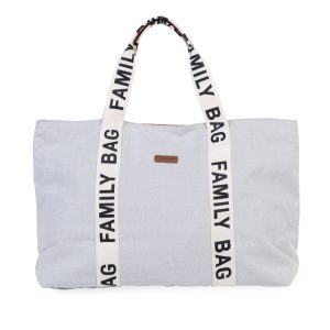FAMILY BAG SAC A LANGER – SIGNATURE – CANVAS – ECRU.