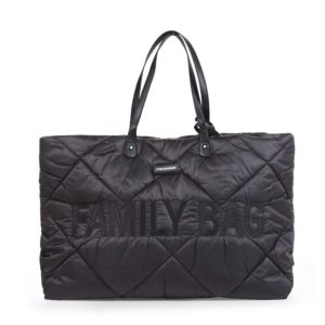 FAMILY BAG SAC A LANGER – MATELASSÉ – NOIR.