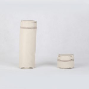 Porte sucette + porte biberon Beige