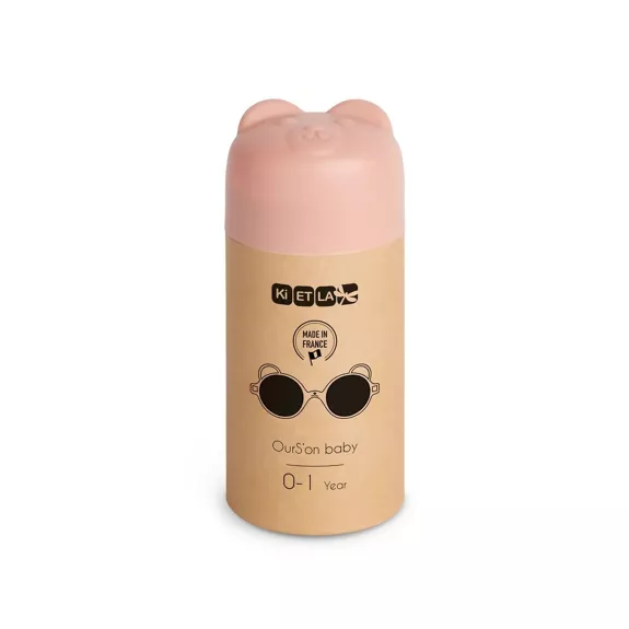 Lunettes de soleil Ourson Ki ET LA – Rose Pêche. – Image 3