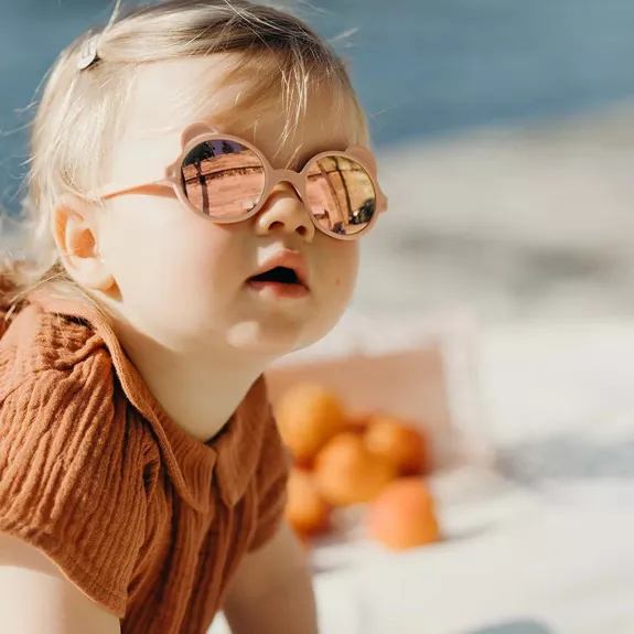Lunettes de soleil Ourson Ki ET LA – Rose Pêche. – Image 4