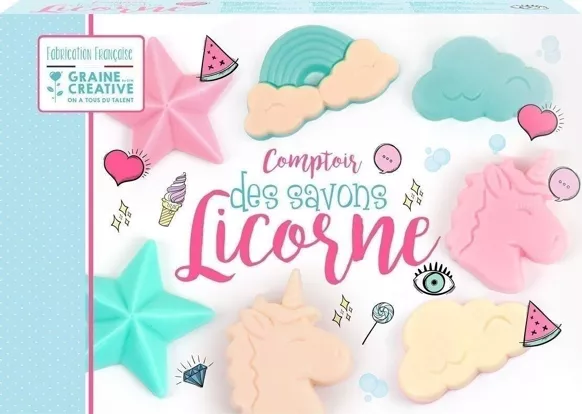 Diy – coffret comptoir des savons licorne.