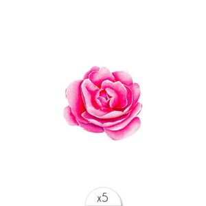 Tatouages éphémères Camelia x5.