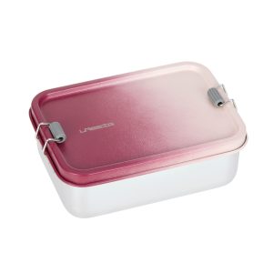 Boîte à goûter inox enfants – Unique, rose.
