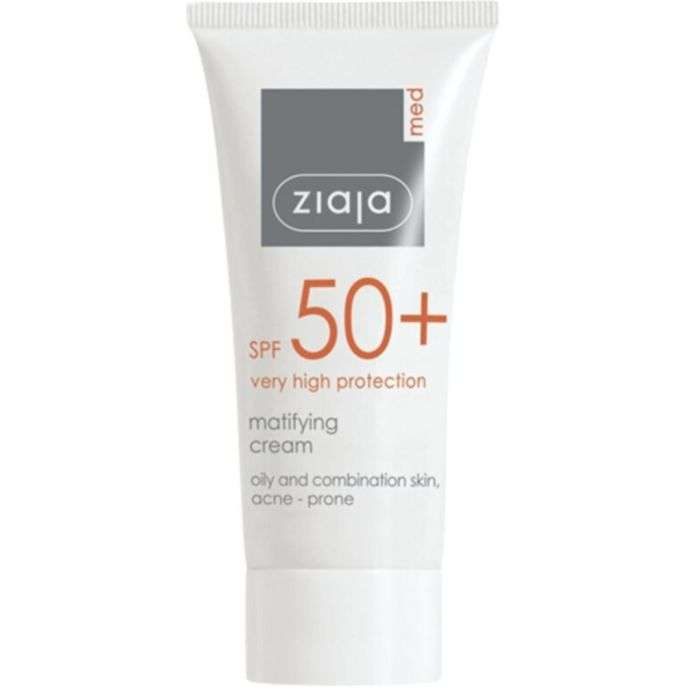 Ziaja med Crème Solaire Matifiante SPF 50+ Peaux Mixte / Acnéique 50ml